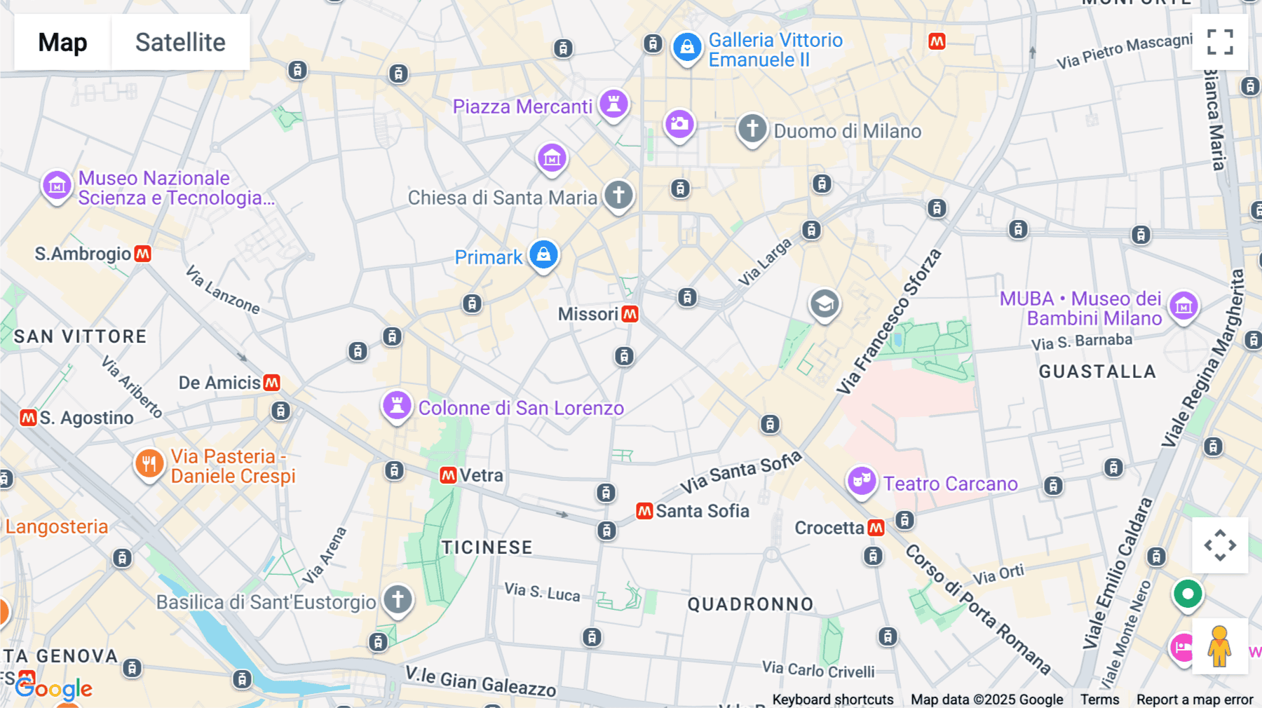Click for interative map of Corso Italia n.3, Milan