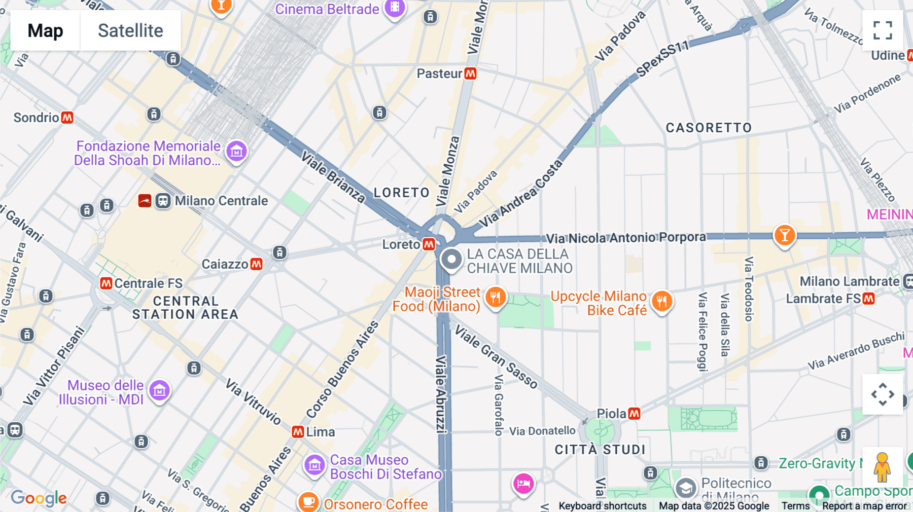Click for interative map of Viale Abruzzi 94, Milan