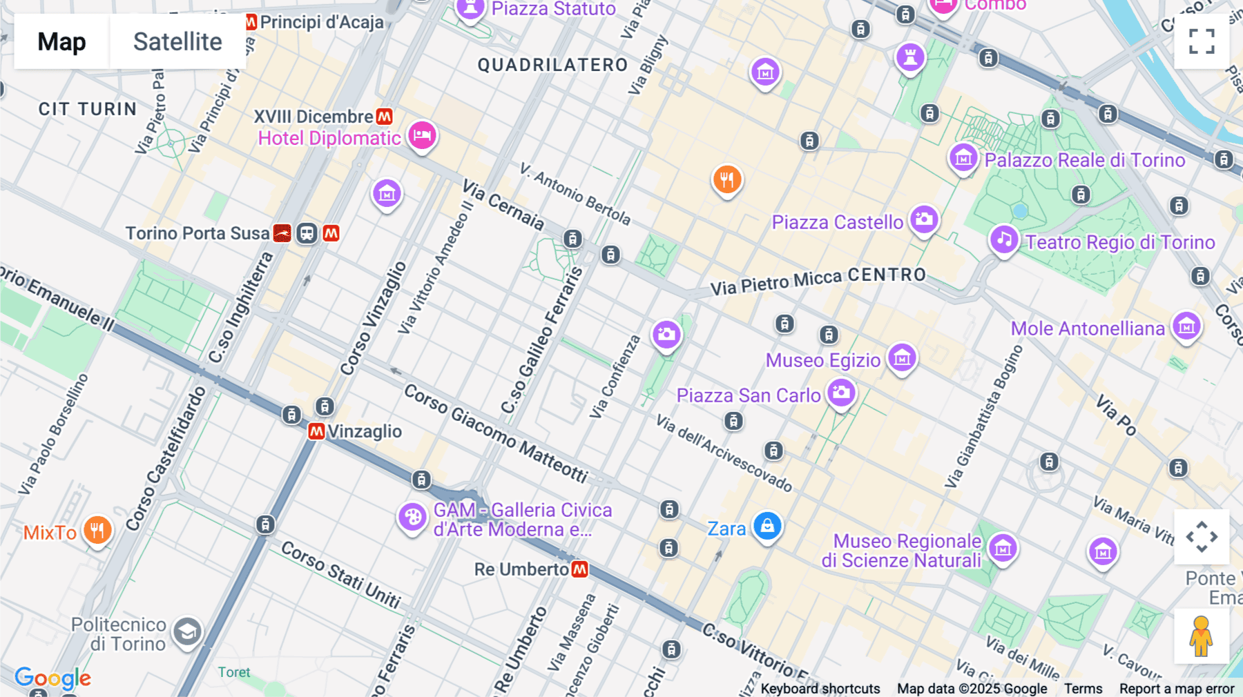 Click for interative map of Via Confienza N. 10, Turin