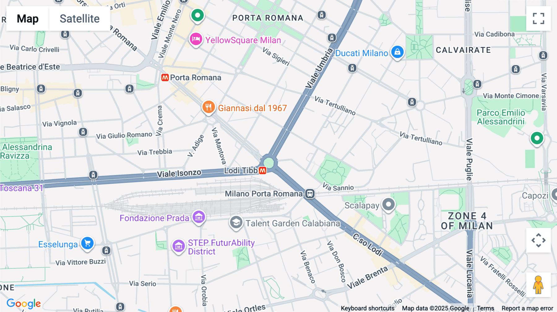 Click for interative map of Regus Piazzale Lodi, Via Sannio, 3, Milan