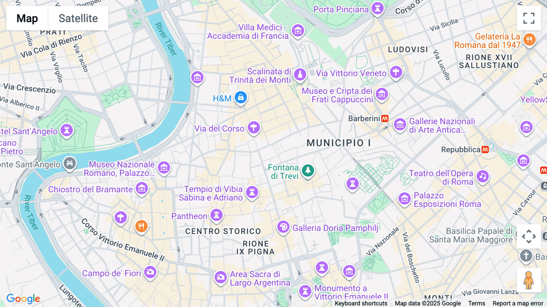 Click for interative map of 2nd floor Palazzo Marignoli, Piazza di San Silvestro 8, Rome