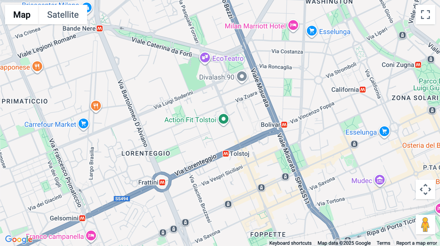Click for interative map of Via Giovanni Gioacchino Winckelmann, 1, Milan
