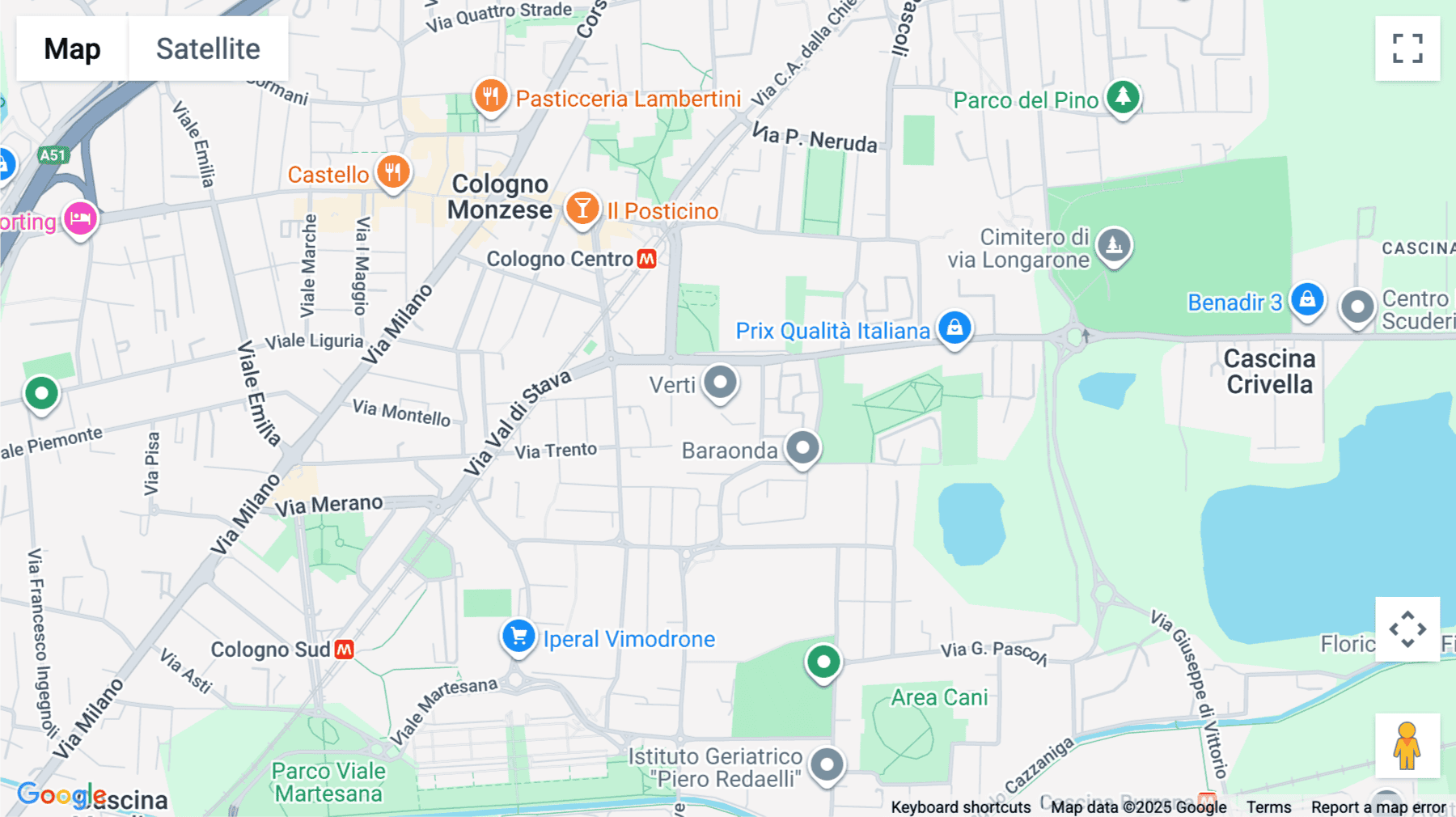 Click for interative map of Via Volta, 16 Palazzo C, 7'piano, Cologno Monzese