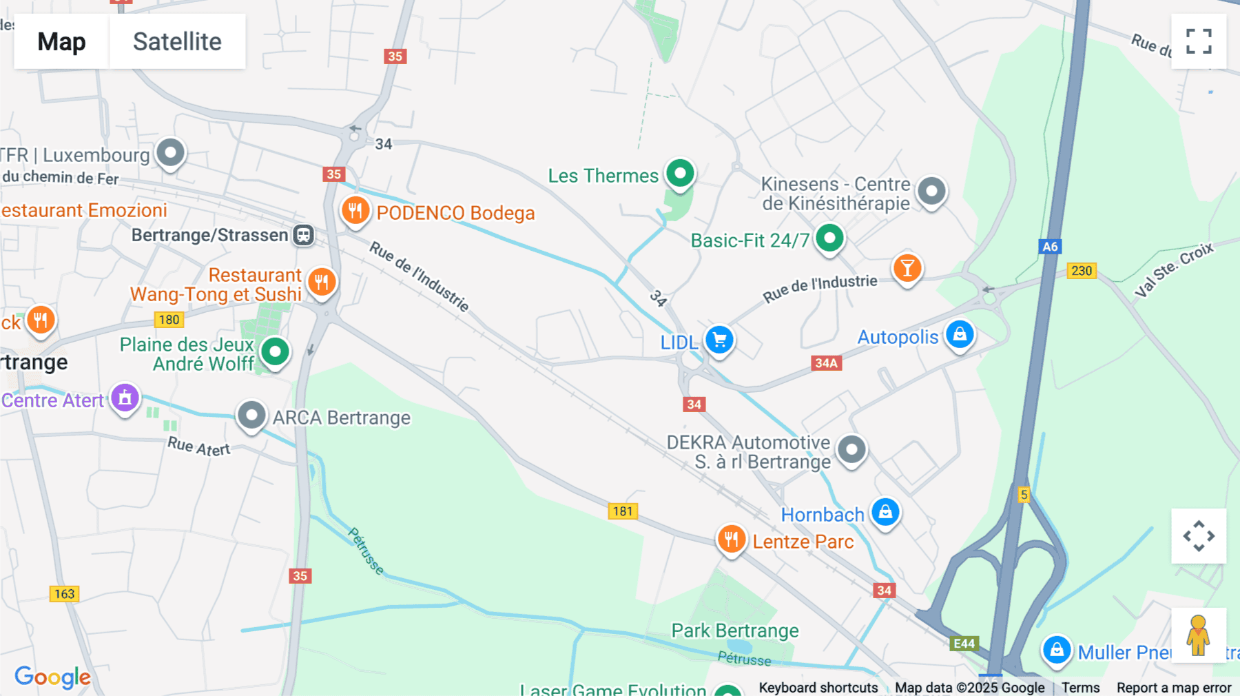 Click for interative map of 19, rue de l'Industrie, Luxembourg city