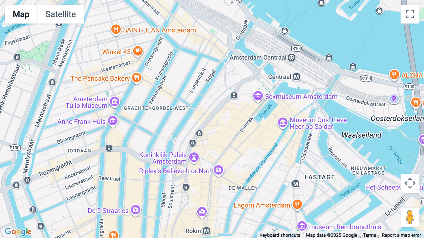 Click for interative map of Nieuwezijds Voorburgwal 296, 298, Amsterdam