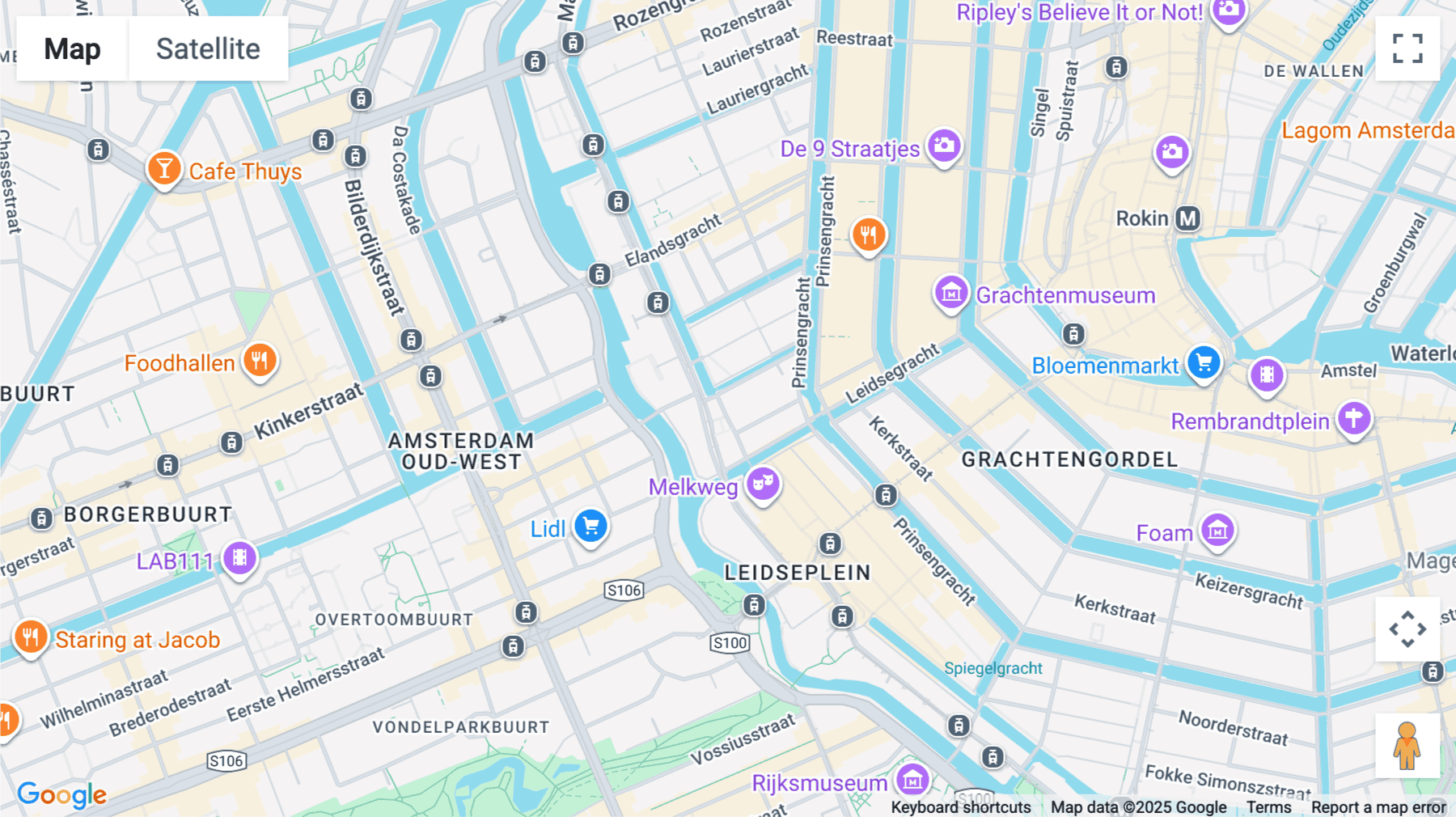 Click for interative map of Raamplein 1, Amsterdam