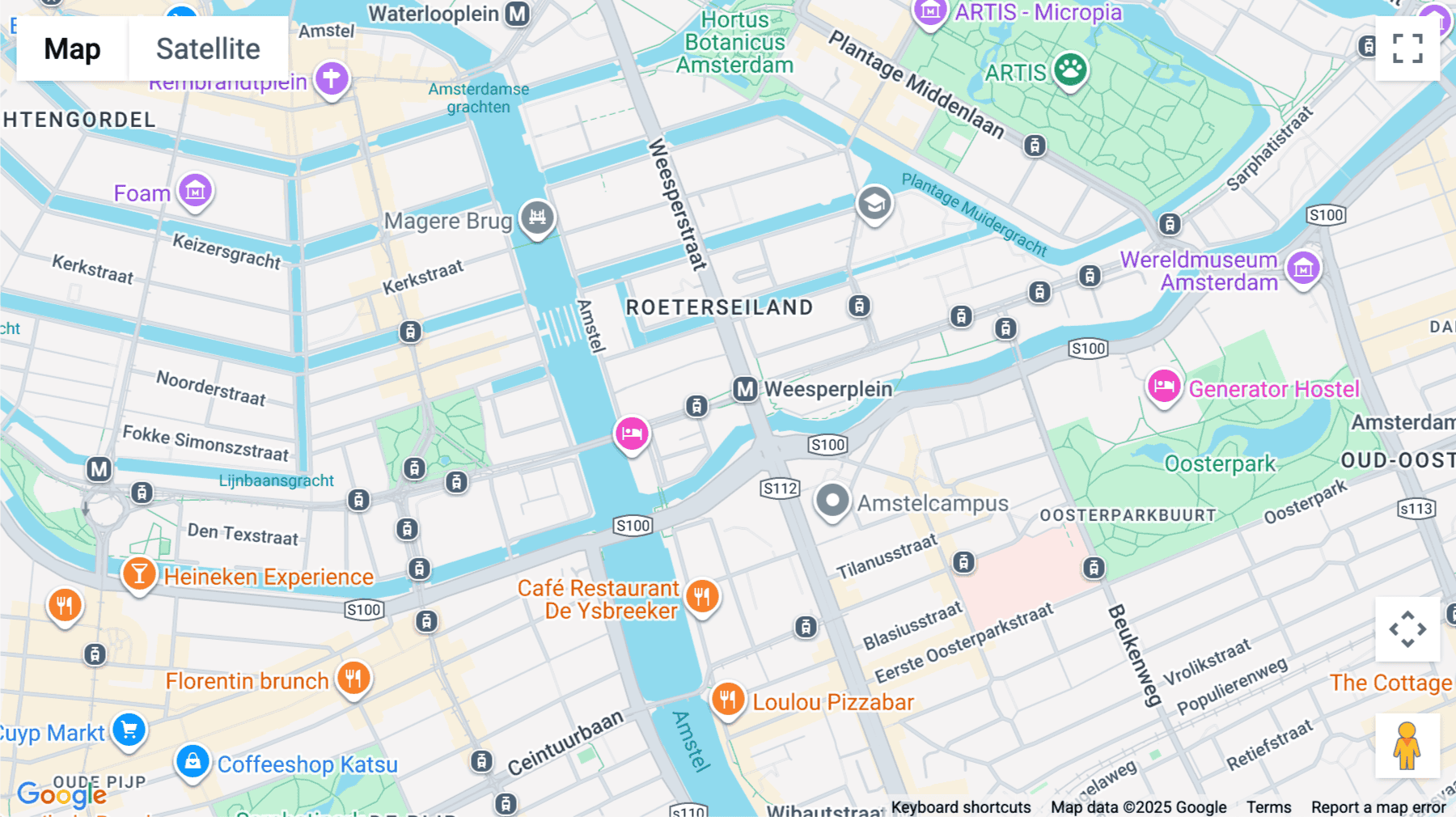 Click for interative map of Rhijnspoorplein 10-38, Amsterdam