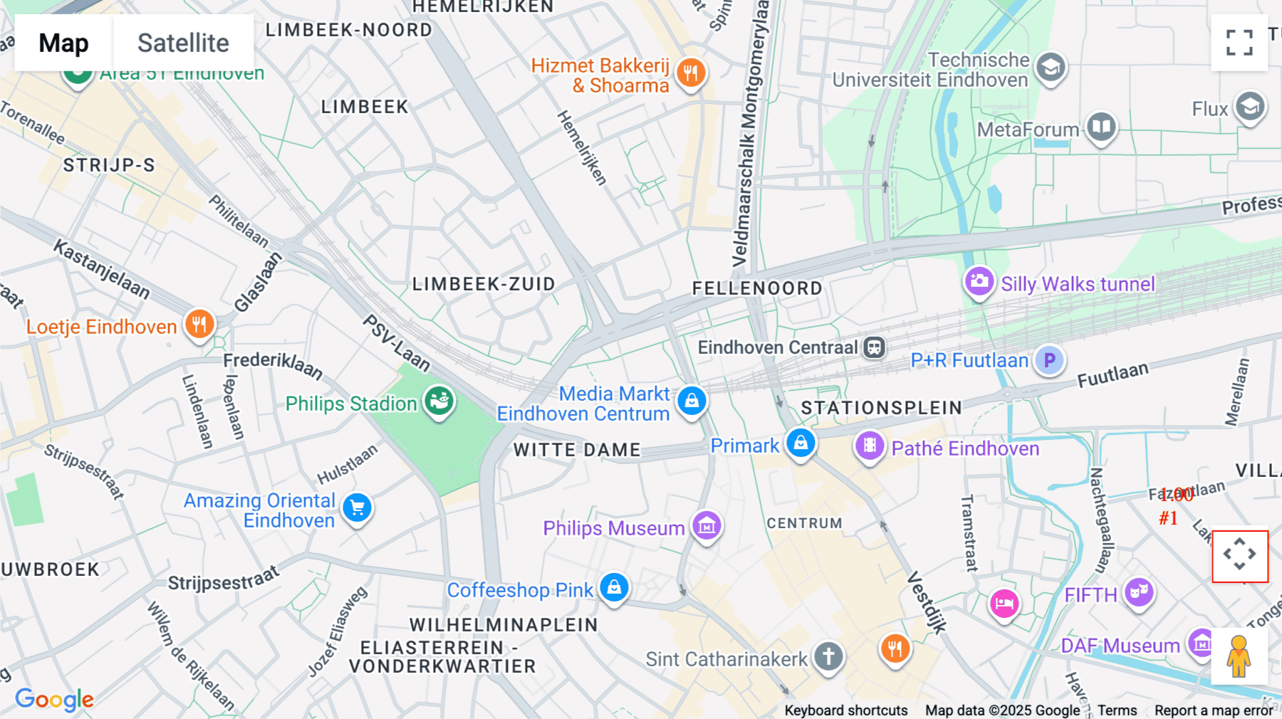 Click for interative map of FRITS, Fellenoord 200, Eindhoven