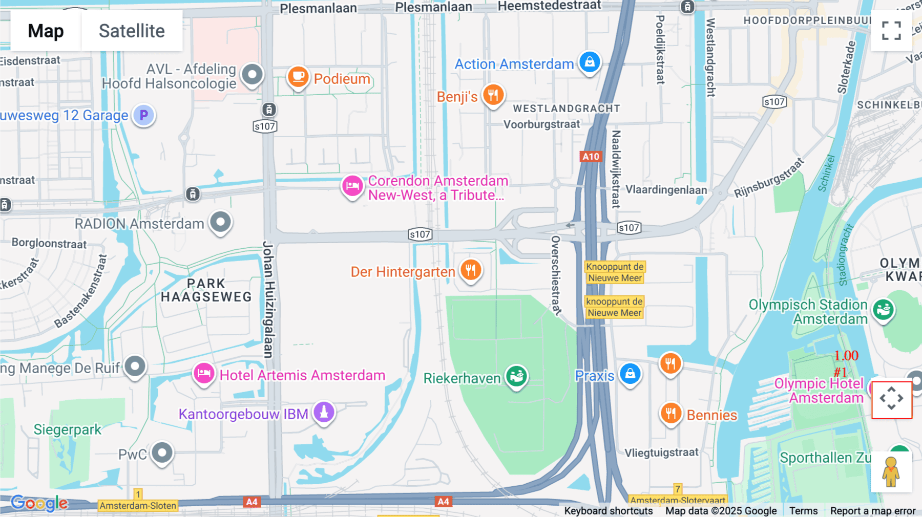 Click for interative map of Spring, Overschiestraat 186, Amsterdam
