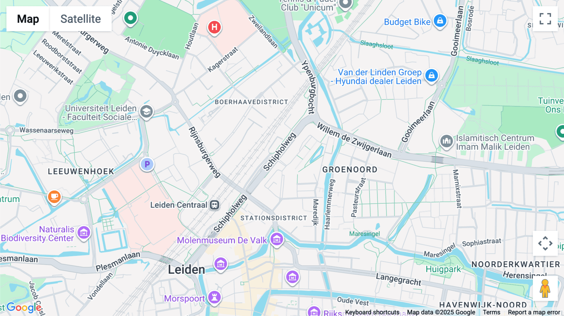 Click for interative map of Schutterspoort, Schipholweg 55-89, Leiden