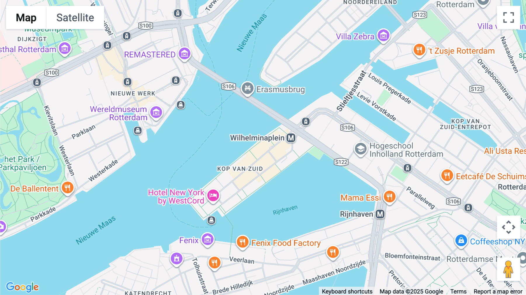 Click for interative map of De Rotterdam, Wilhelminakade 139, Rotterdam