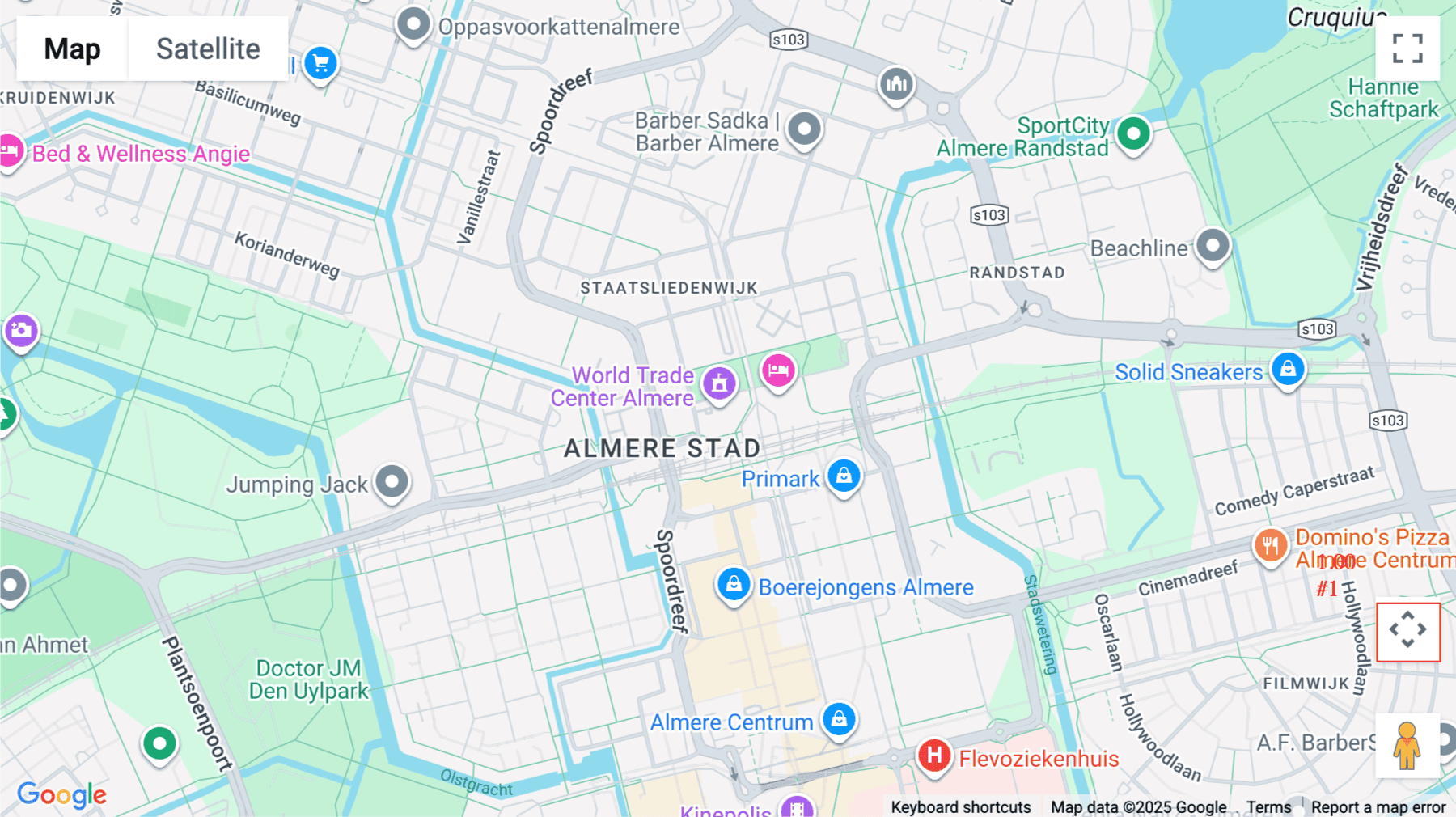 Click for interative map of P.J. Oudweg 4, Almere