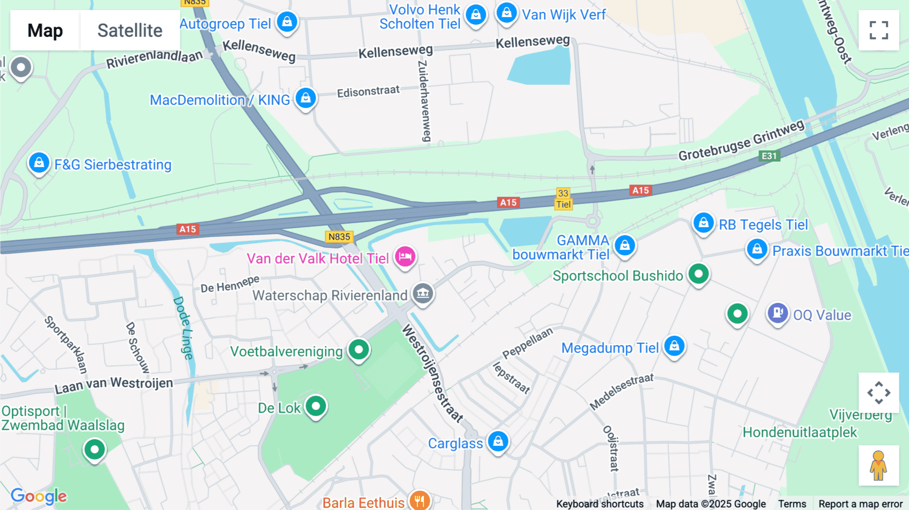 Click for interative map of Laan van Westroijen 6, Tiel