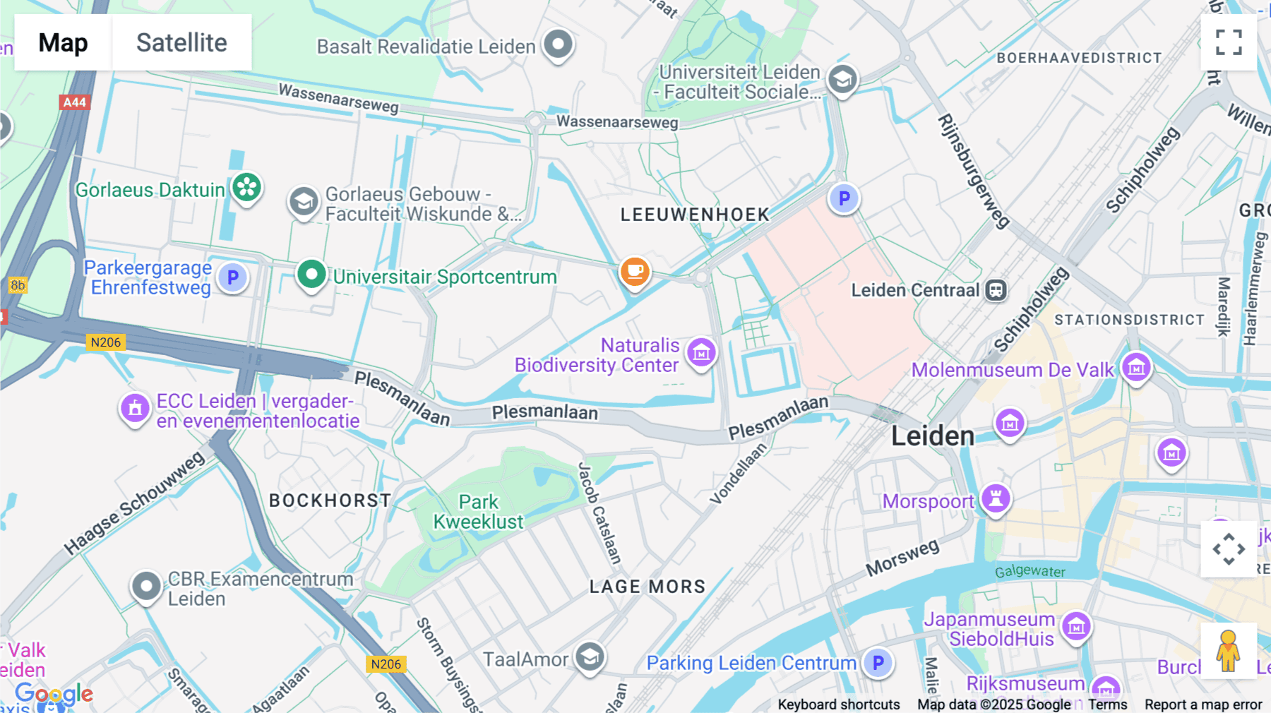 Click for interative map of Mendelweg 32, Ground to 2nd Floor, Leiden