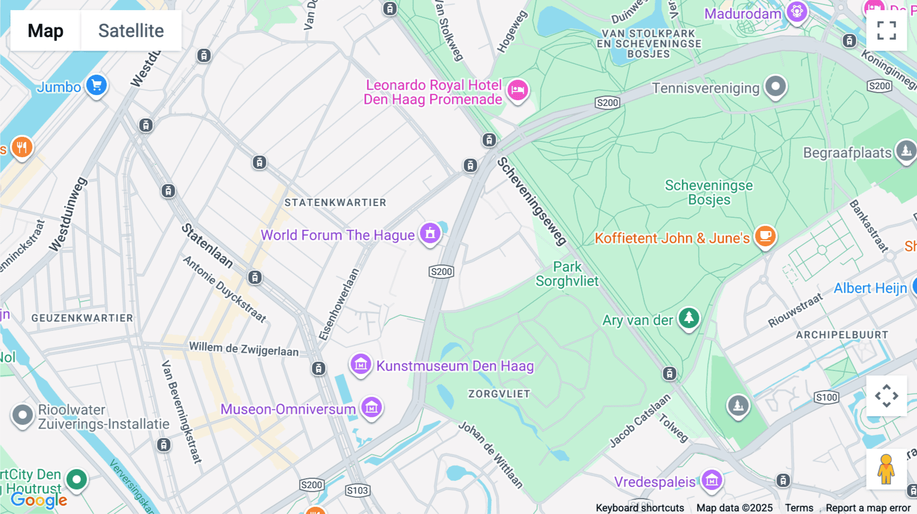 Click for interative map of Johan de Wittlaan 7, The Hague