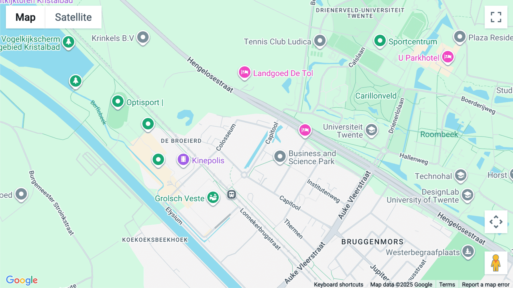 Click for interative map of Capitool 10, Overijssel, Enschede
