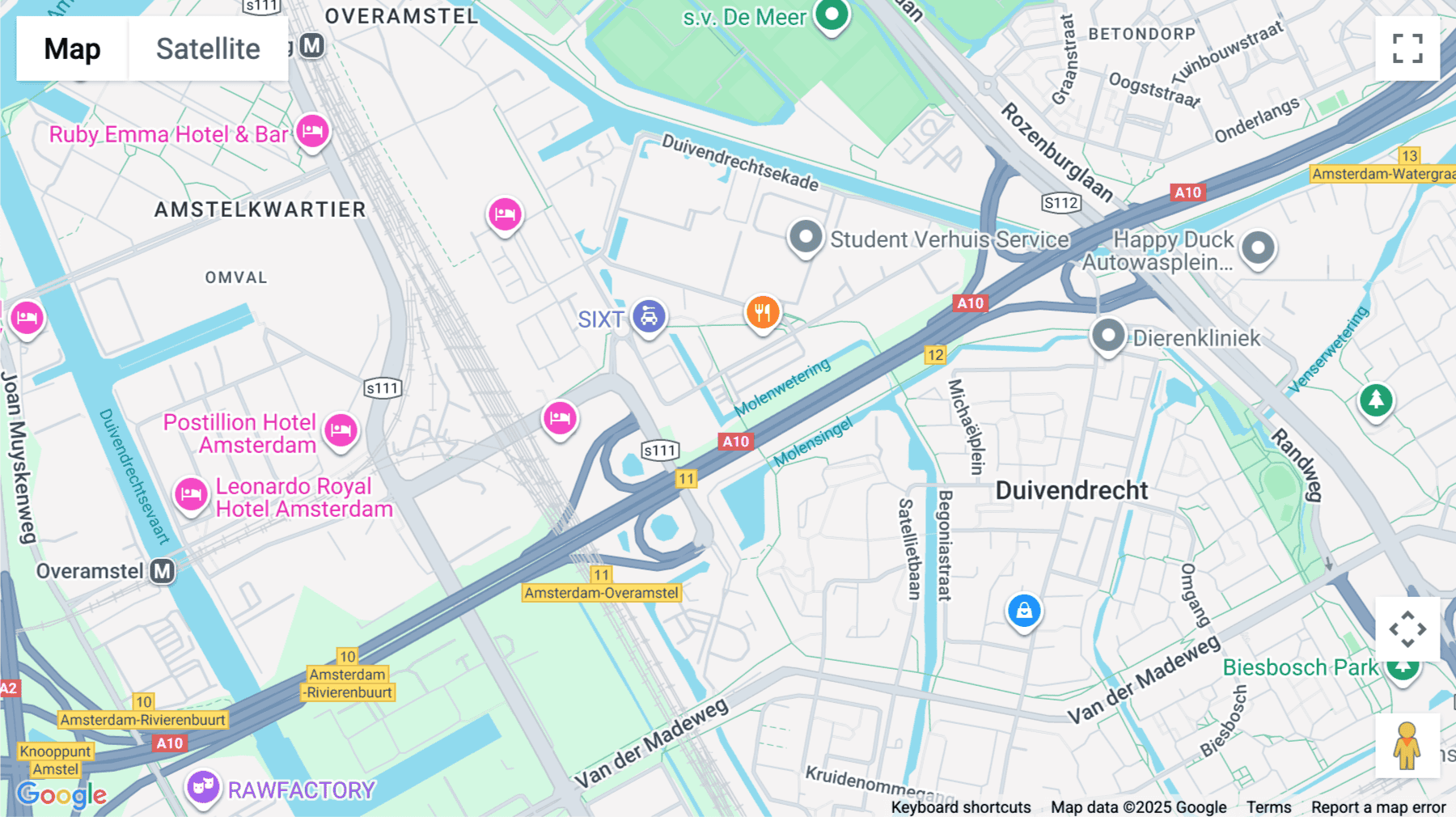 Click for interative map of Joop Geesinkweg 501, Amsterdam