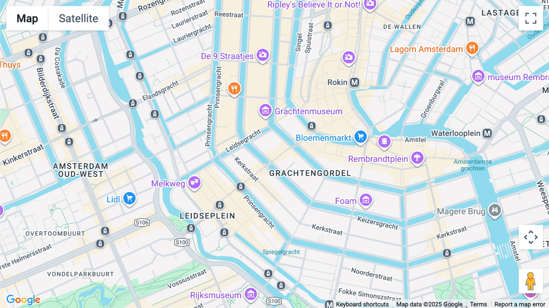 Click for interative map of 32 Leidsestraat, 4th & 5th floor, Amsterdam