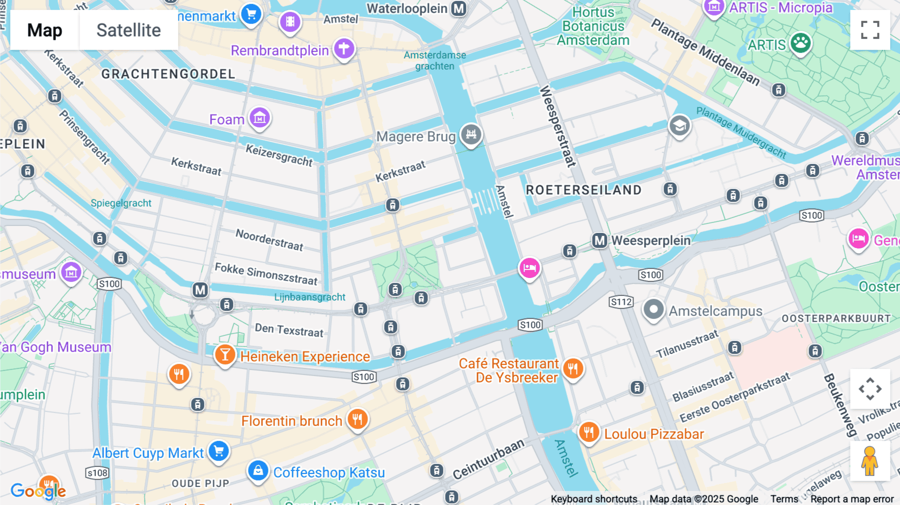 Click for interative map of Achtergracht 4-22, Floor 1, Amsterdam