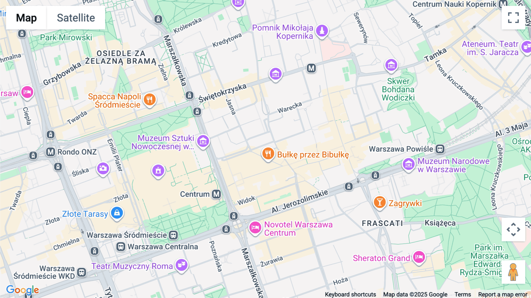 Click for interative map of Przeskok 2 Street, Warsaw, Warsaw