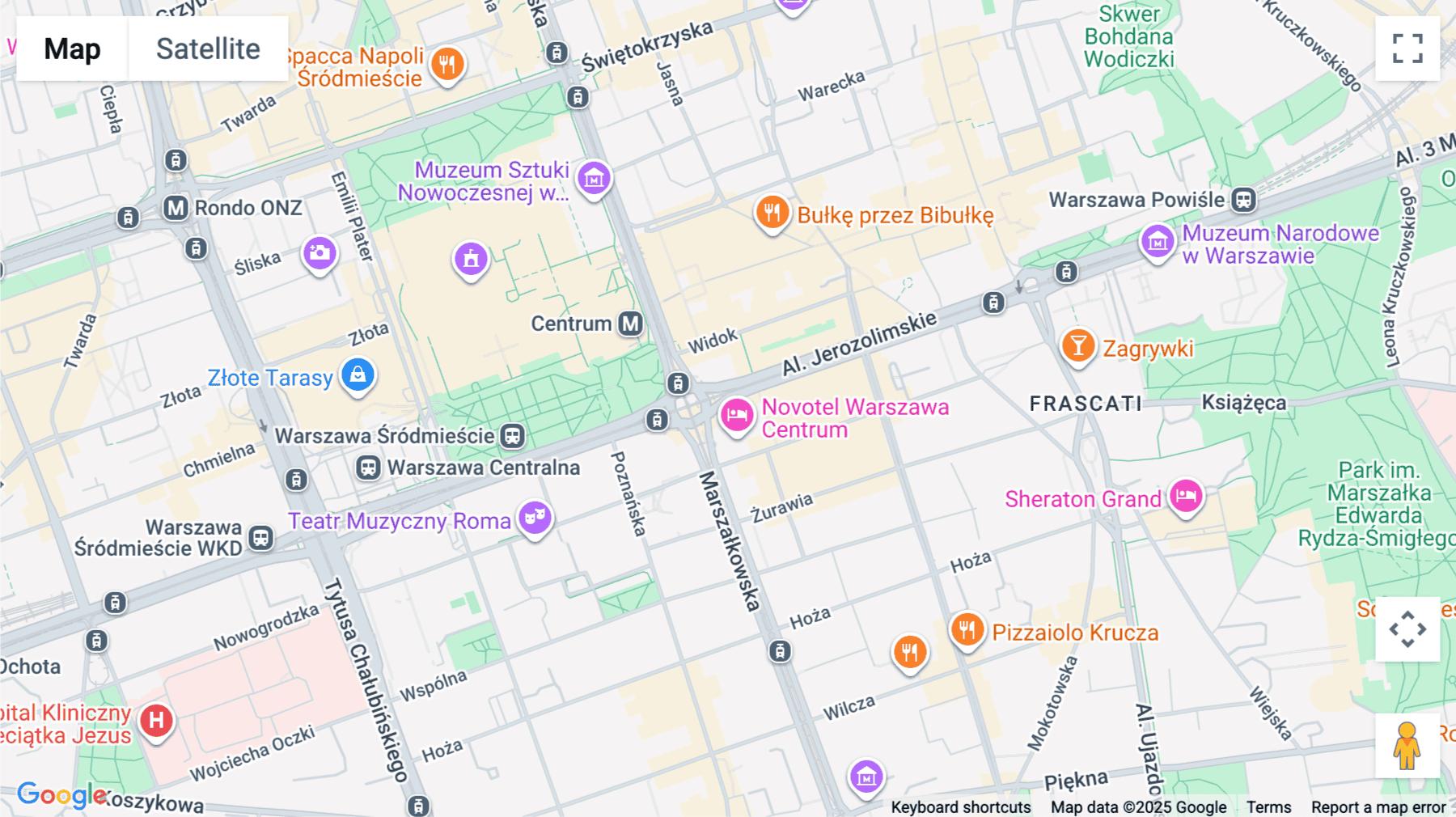 Click for interative map of 100 Aleje Jerozolimskie str, 00-807, Warsaw, Warsaw
