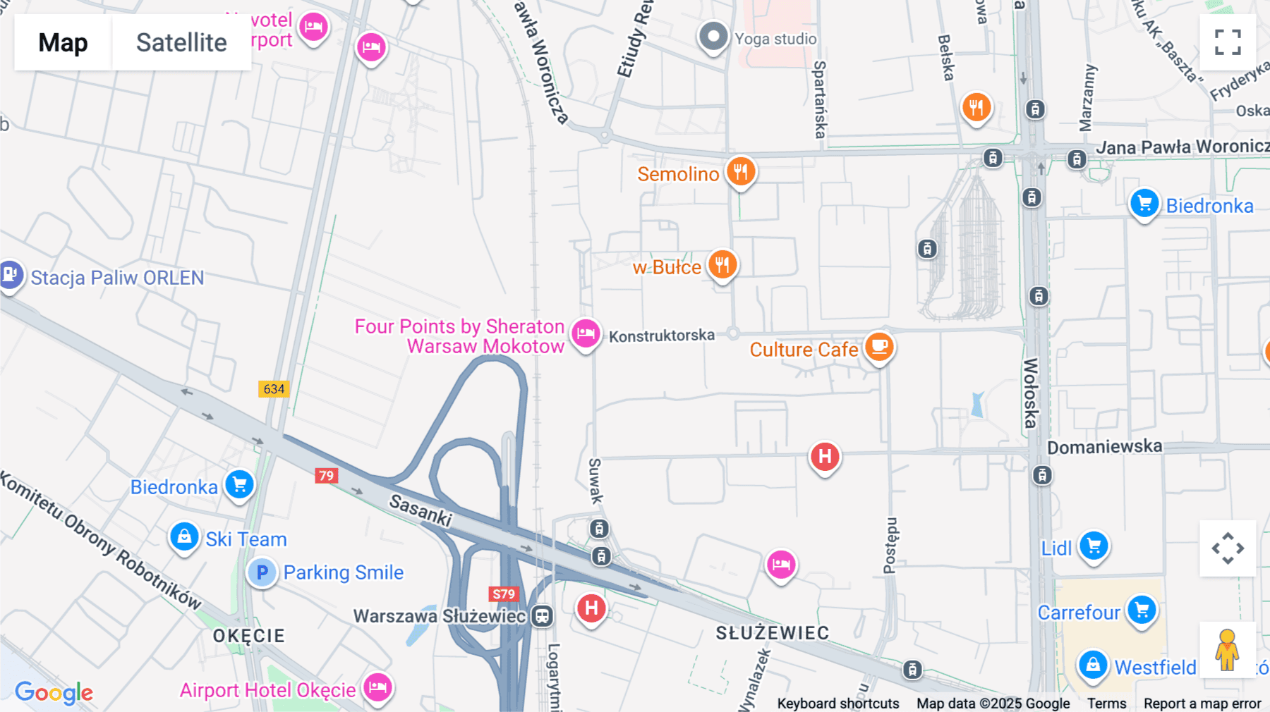 Click for interative map of Adgar BIT, Konstruktorska 11, Warsaw