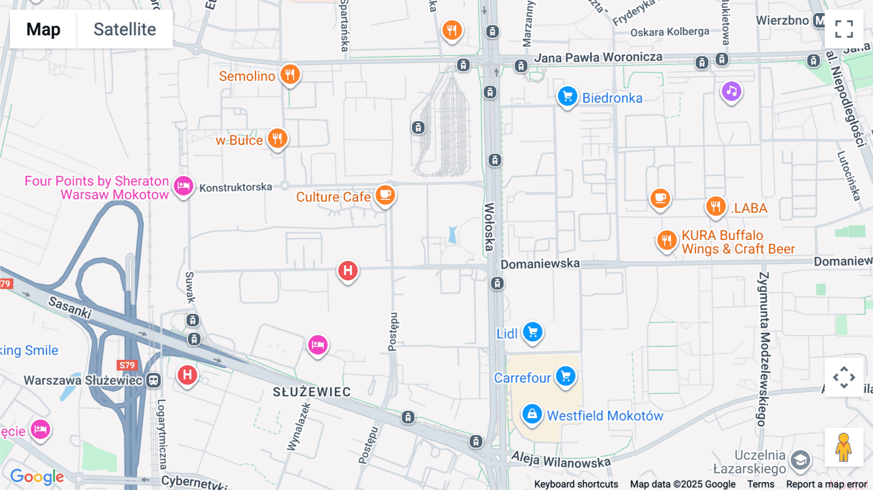 Click for interative map of 5th and 6th floor, 44, Domaniewska Street, Warsaw