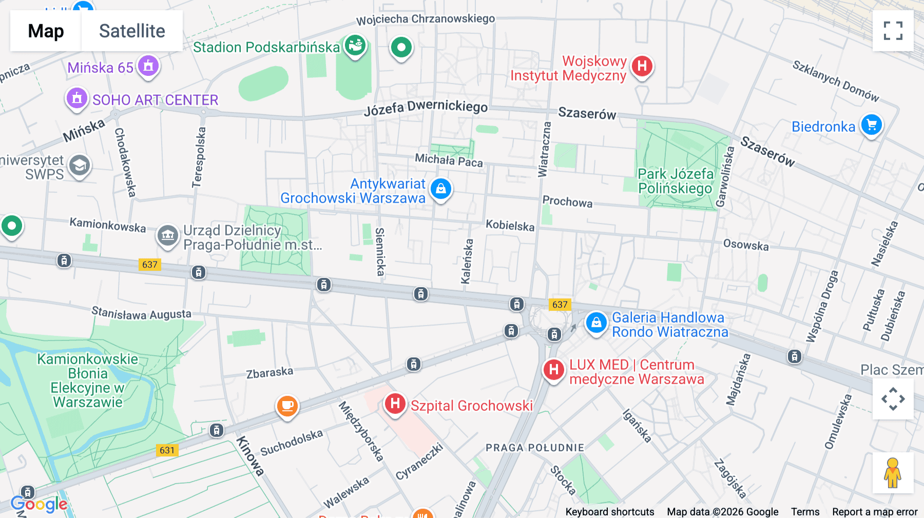 Click for interative map of Kaleńska 5, Warsaw