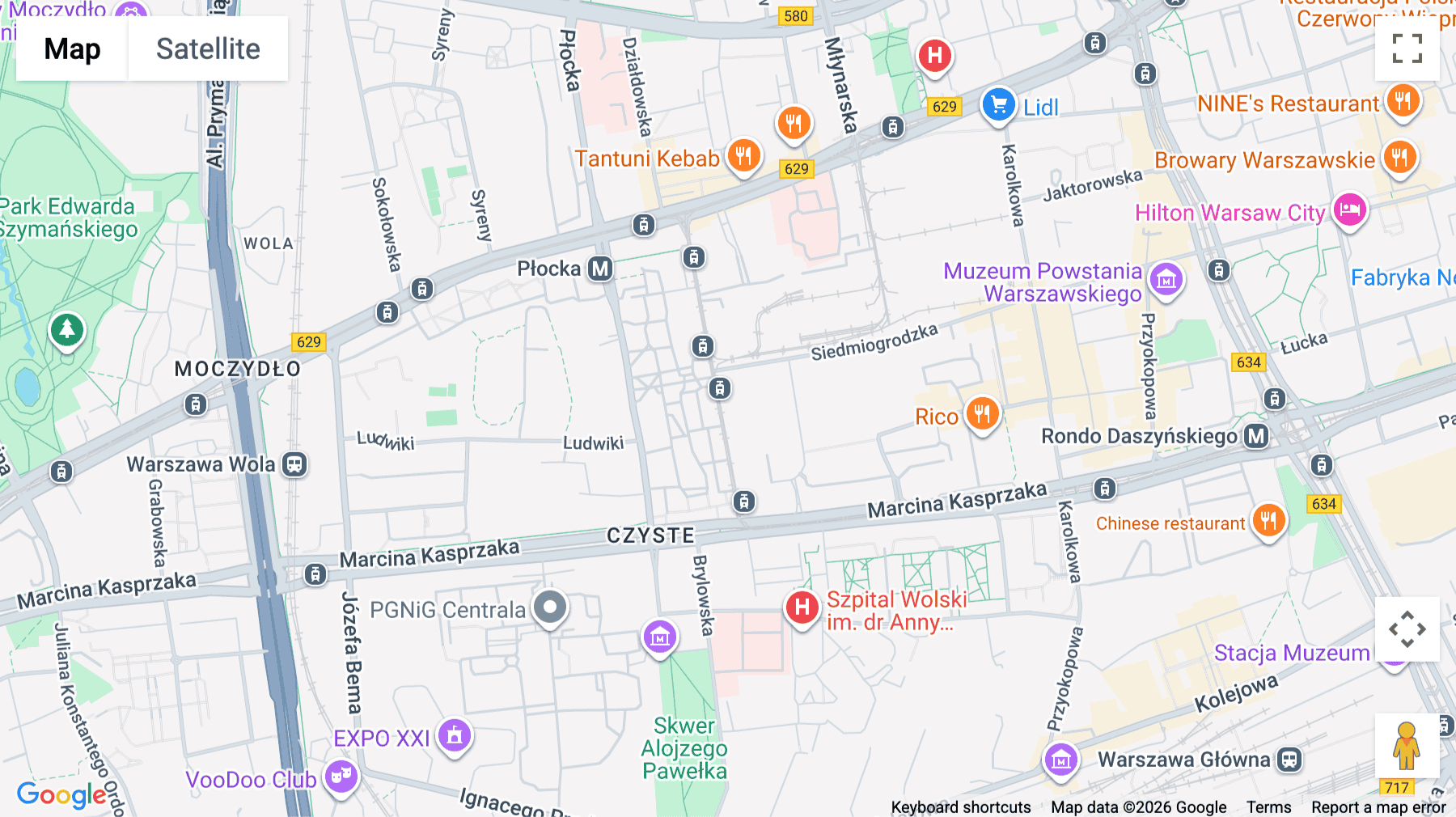 Click for interative map of Wola Retro, Skierniewicka 16/20, Warsaw