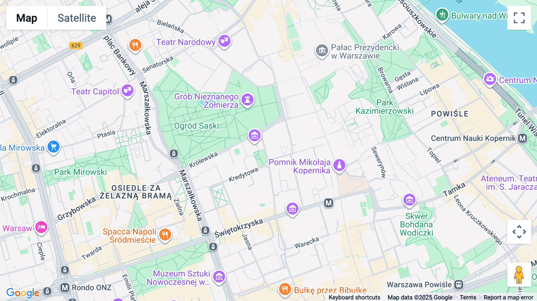 Click for interative map of Plac Małachowskiego 2, Warsaw