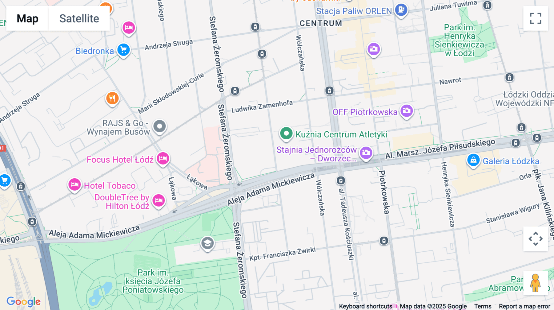 Click for interative map of Gdańska 130, Lodz