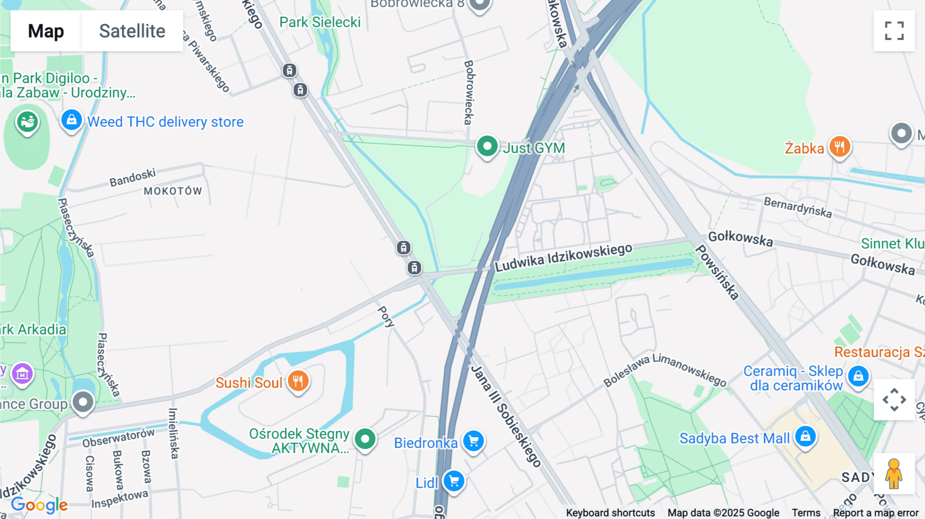 Click for interative map of Idzikowskiego 16, Masovia, Warsaw