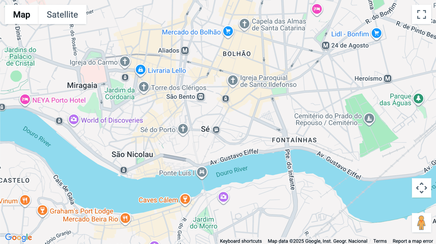 Click for interative map of Rua Augusto Rosa 79, Porto