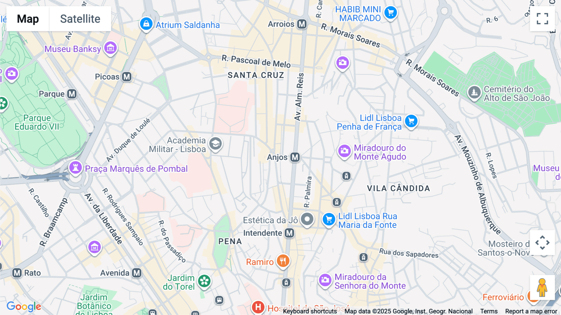 Click for interative map of Rua Febo Moniz, 27B, Lisbon