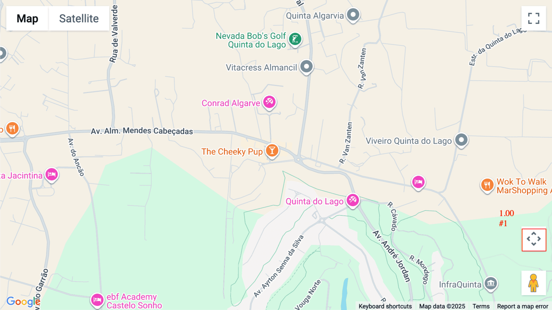 Click for interative map of Buganvilia Plaza 1, Quinta do Lago, Almancil, Loulé