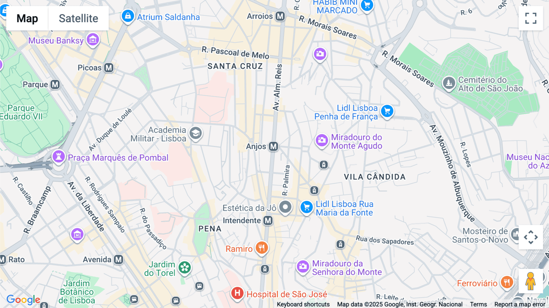 Click for interative map of Rua Almirante Reis, 54, 5, Av. Alm. Reis 54, Lisboa, Lisbon