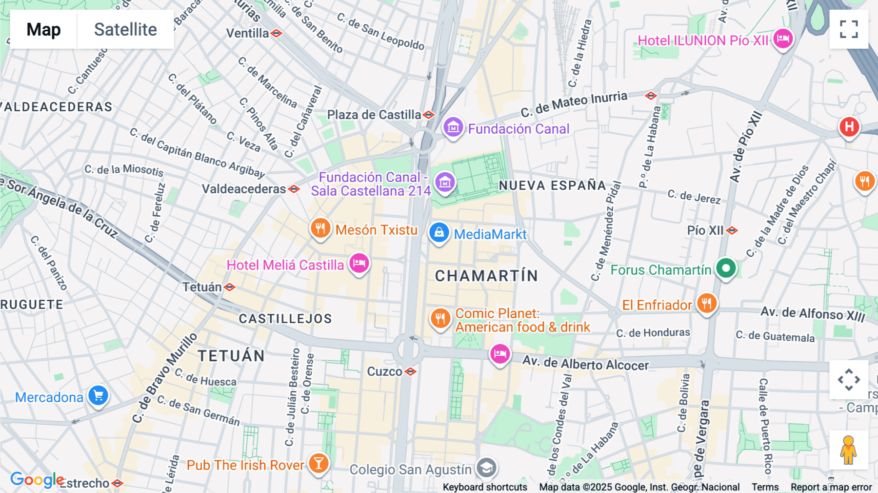 Click for interative map of Paseo de la Castellana, 200, Madrid