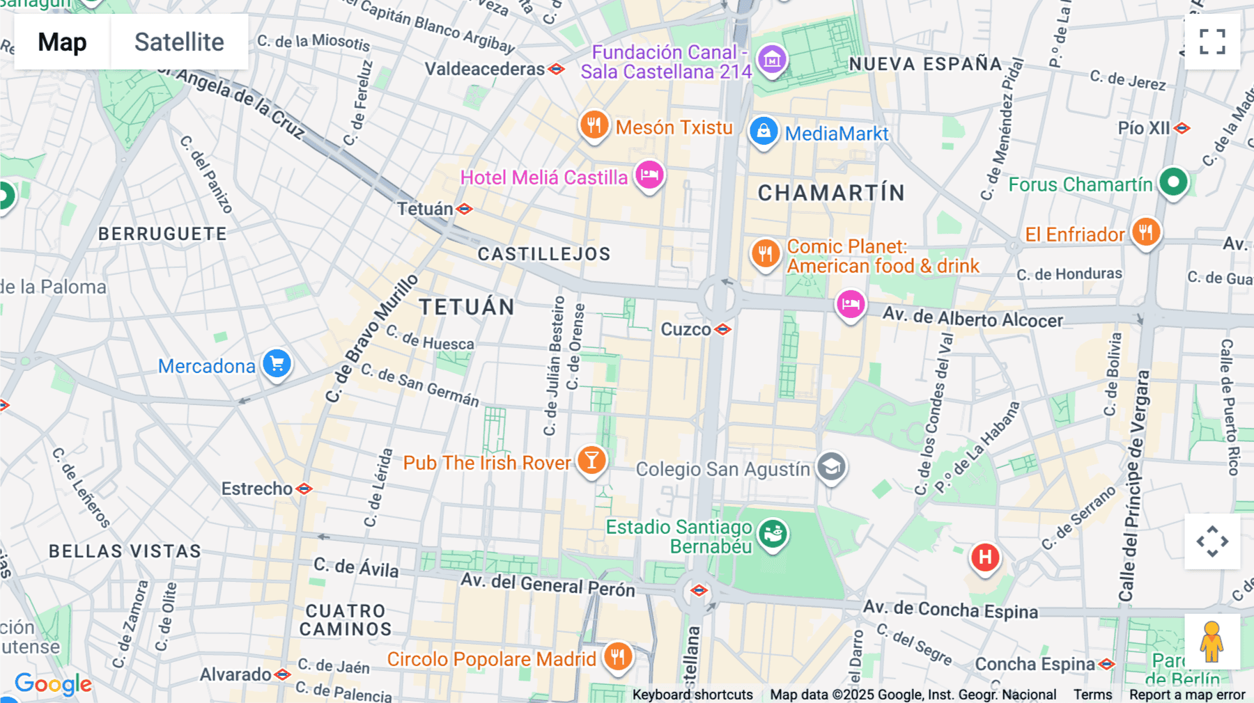 Click for interative map of Poeta Joan Maragall, 23, Madrid