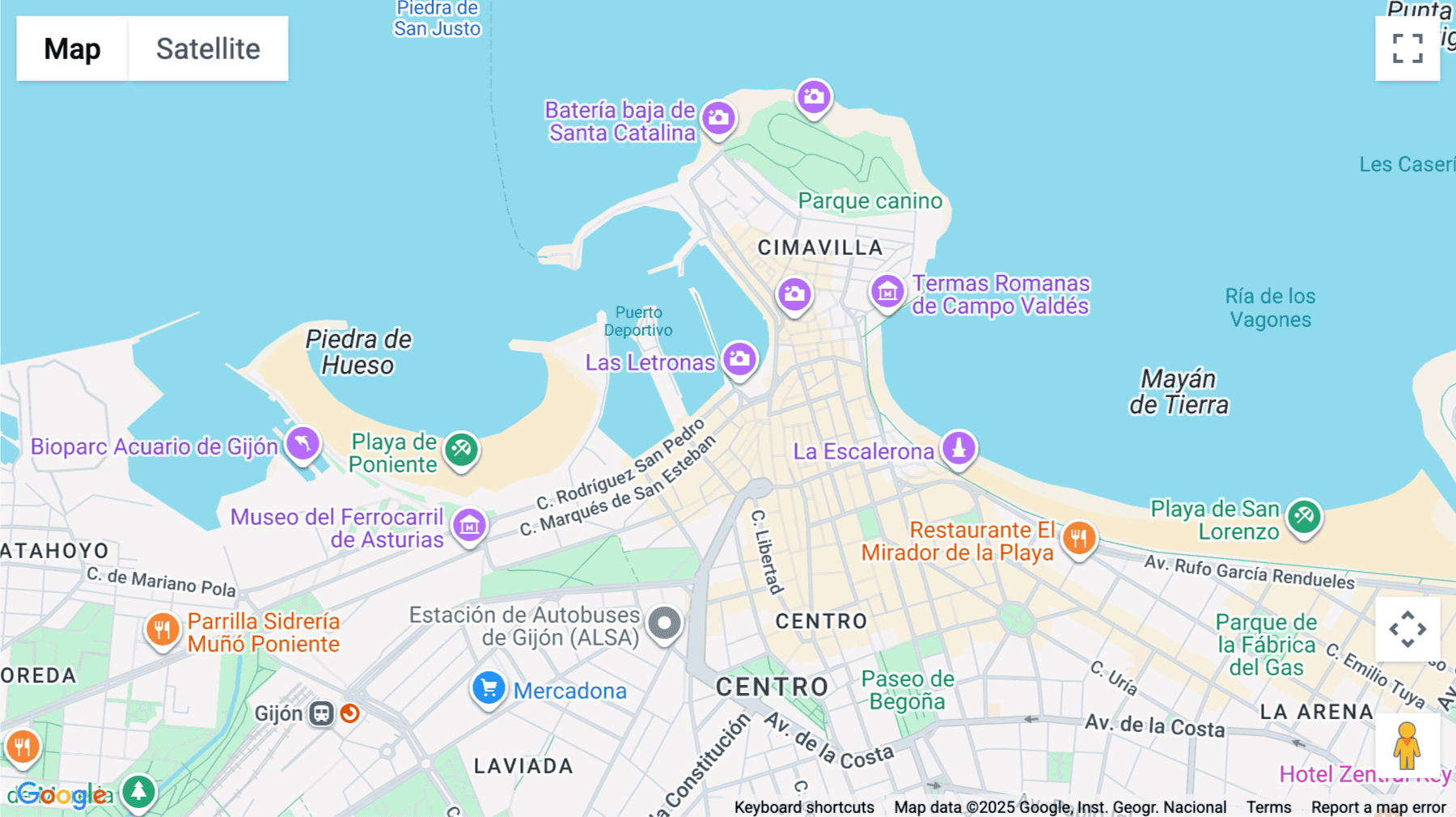 Click for interative map of Marqués de San Esteban, 2, Gijón