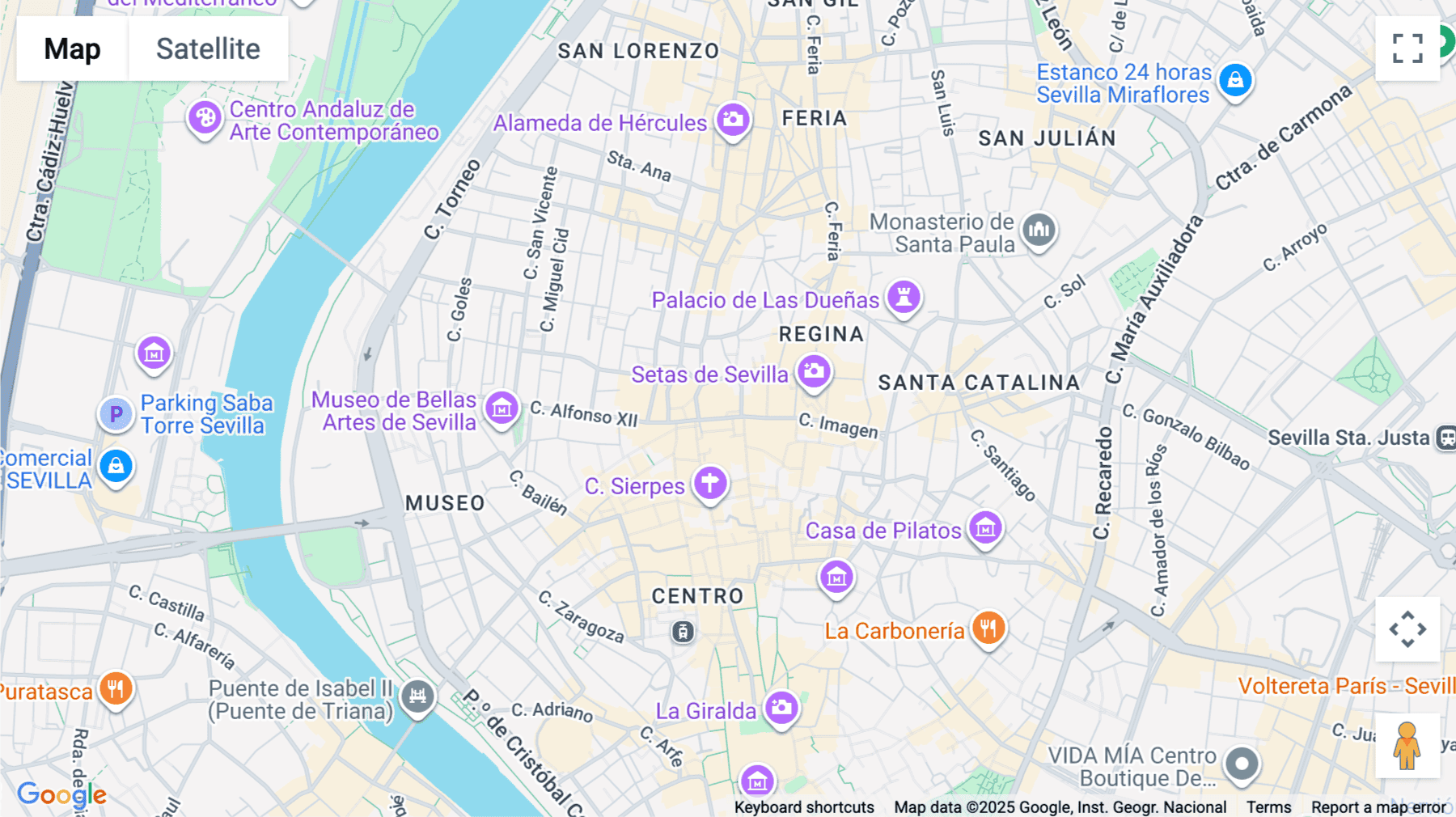 Click for interative map of Plaza de Villasís, 2, Seville