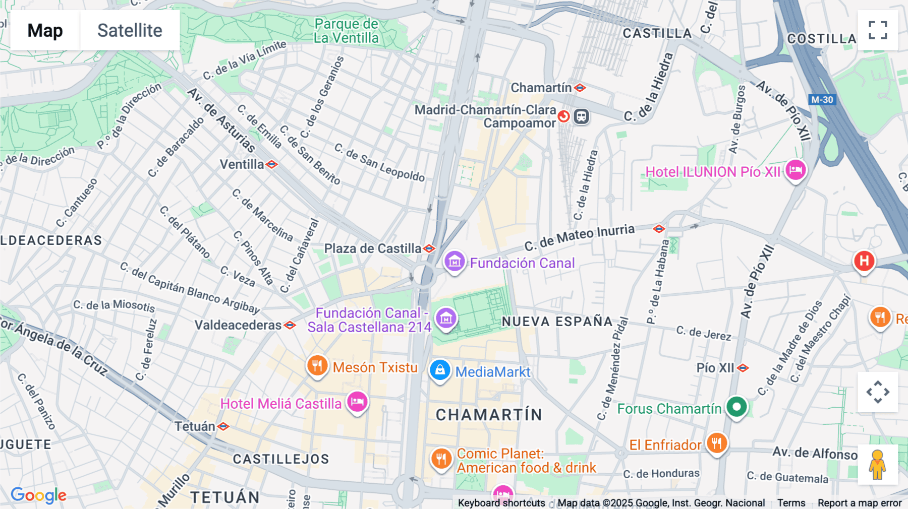 Click for interative map of Paseo de la Castellana, 216, Madrid