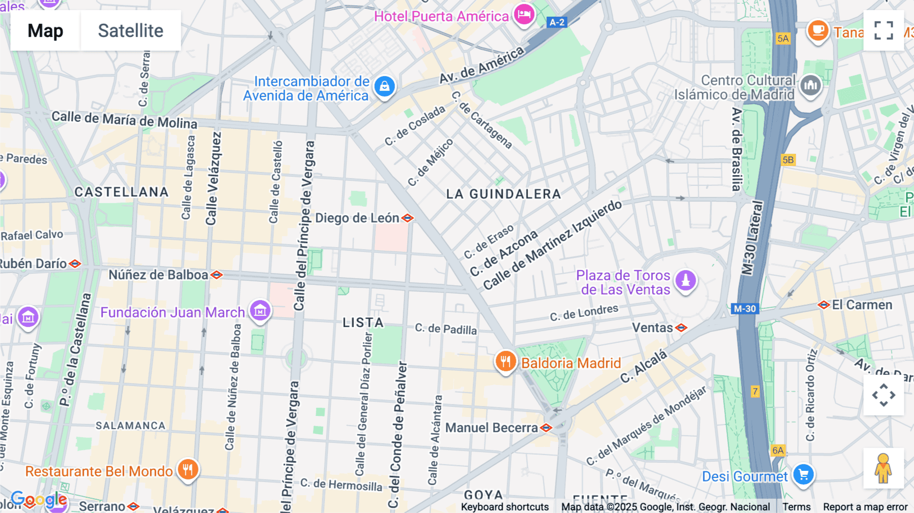 Click for interative map of Utopicus Francisco Silvela, Francisco Silvela 42, Madrid