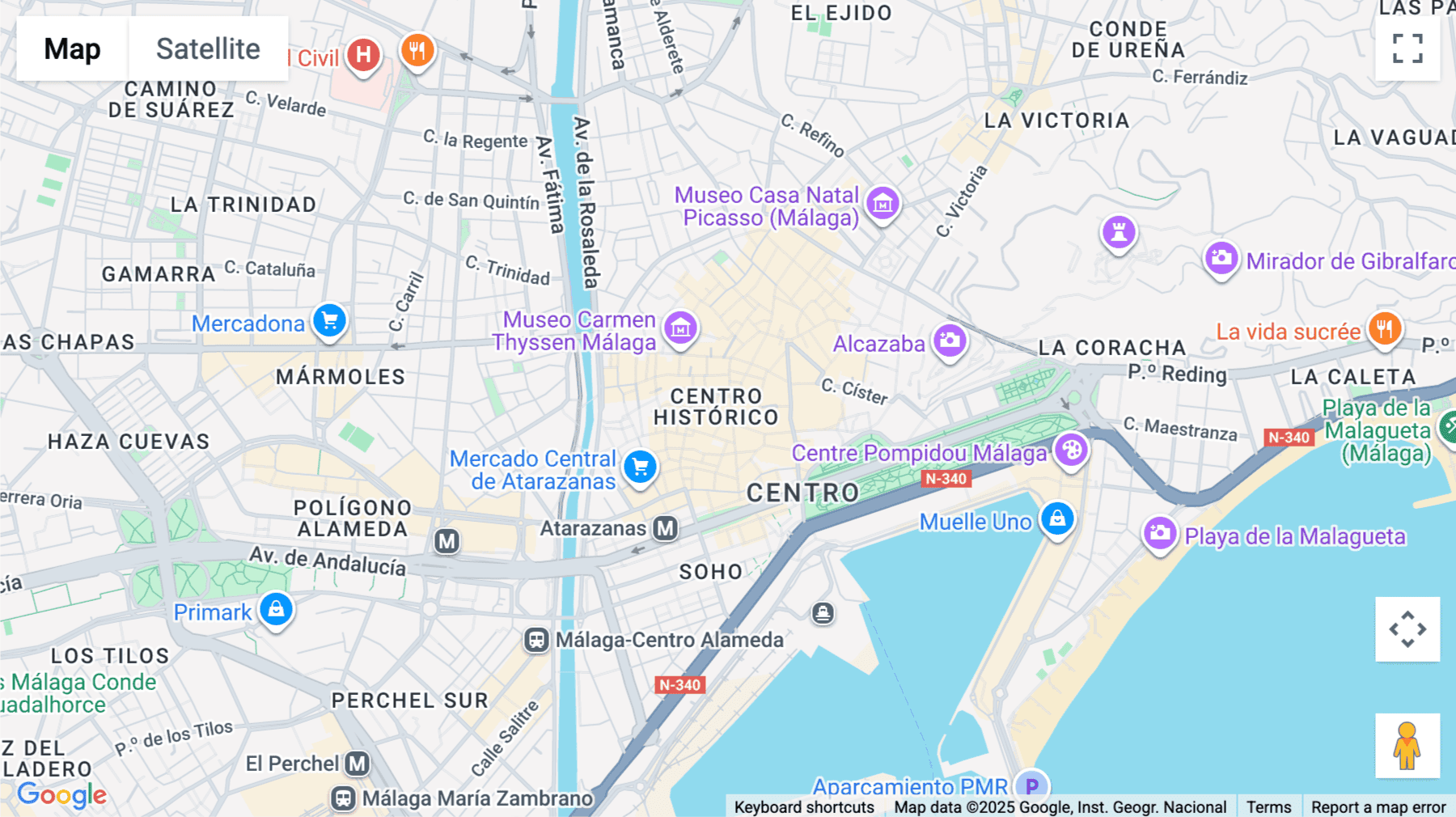 Click for interative map of Marqués de Larios, 4, Malaga Centro, Malaga
