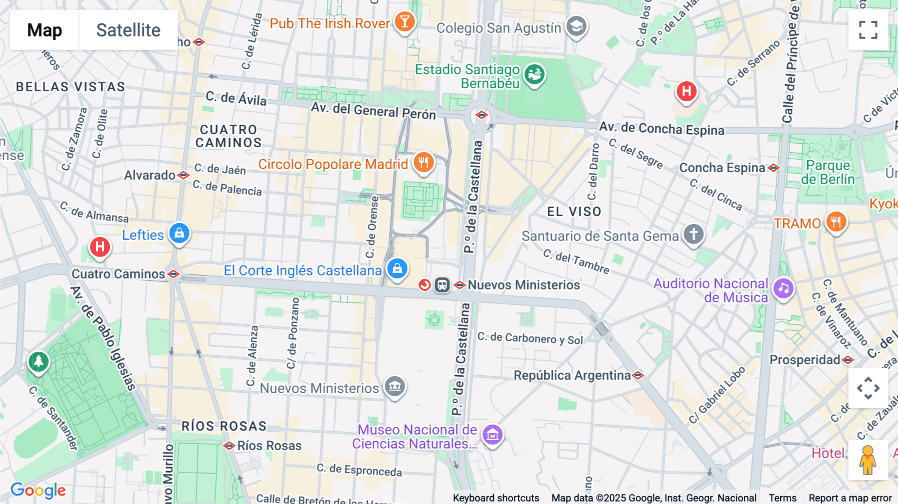Click for interative map of Paseo de la Castellana, 81, Madrid