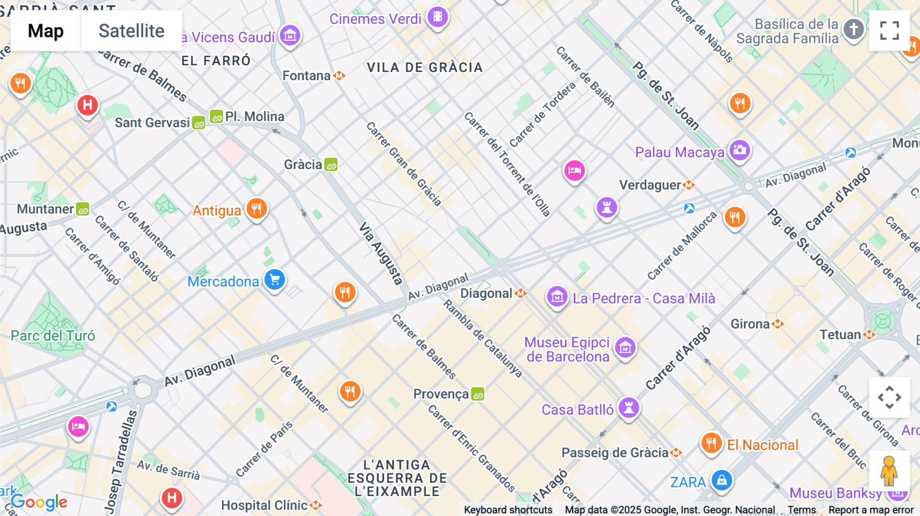 Click for interative map of Riera de Sant Miquel 1 BIS, Barcelona