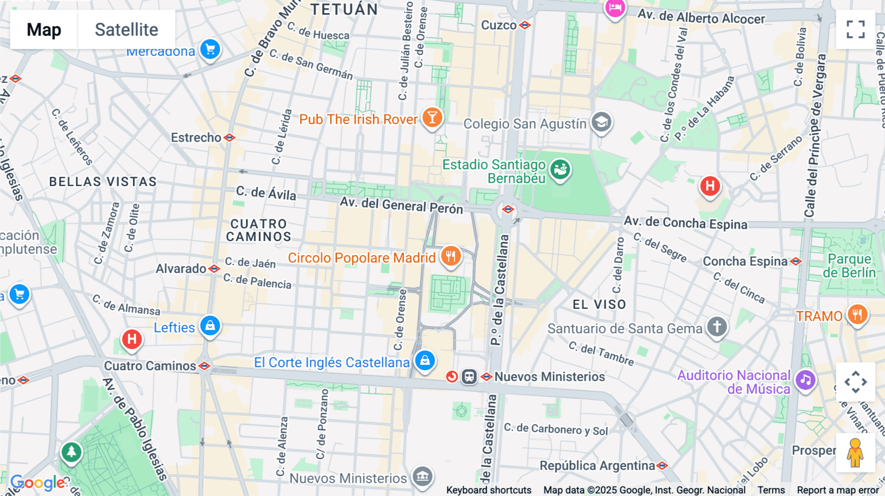 Click for interative map of Plaza Pablo Ruiz Picasso 1, Azca, Madrid