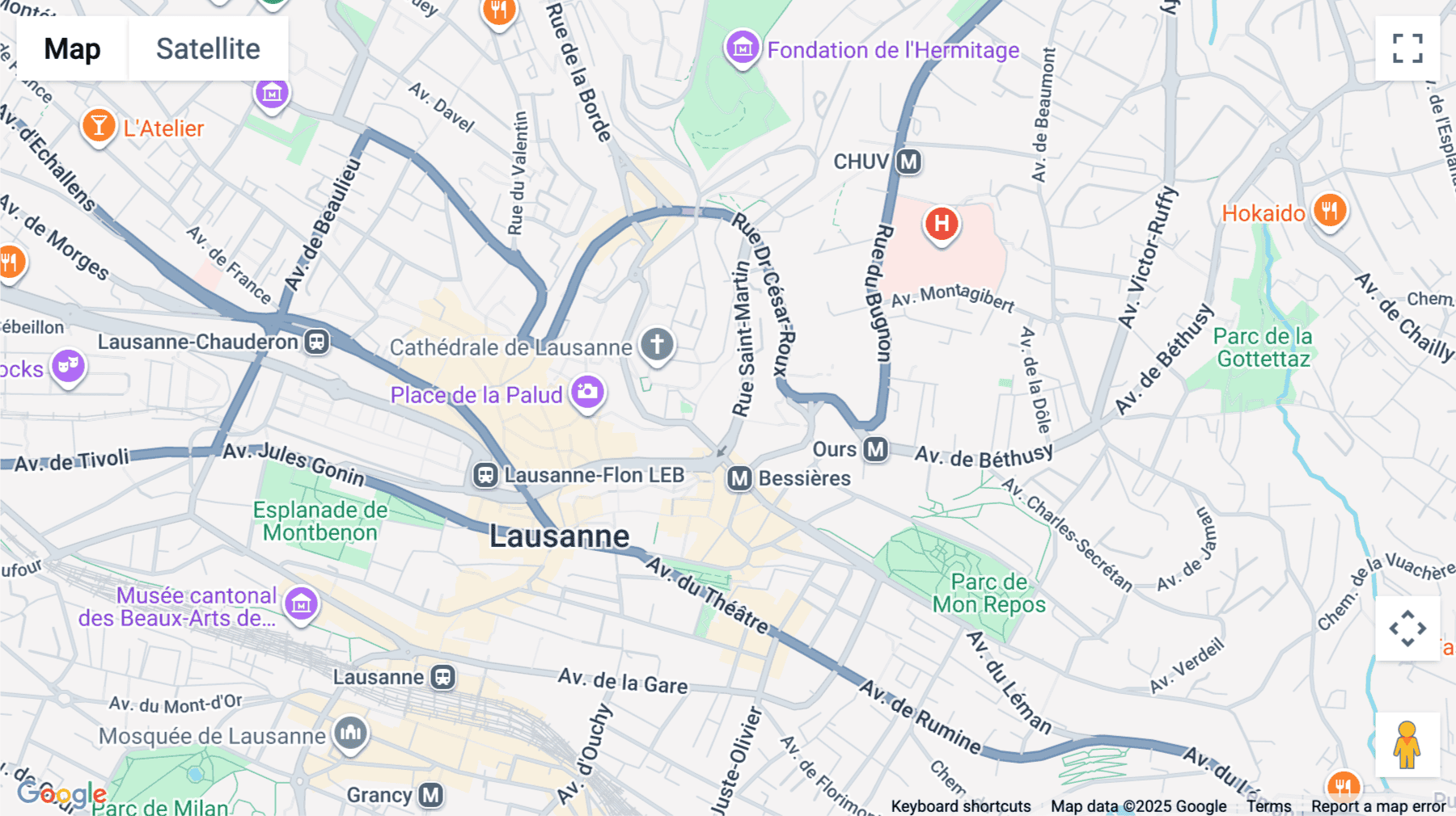 Click for interative map of Rue Saint-Martin 7, Lausanne