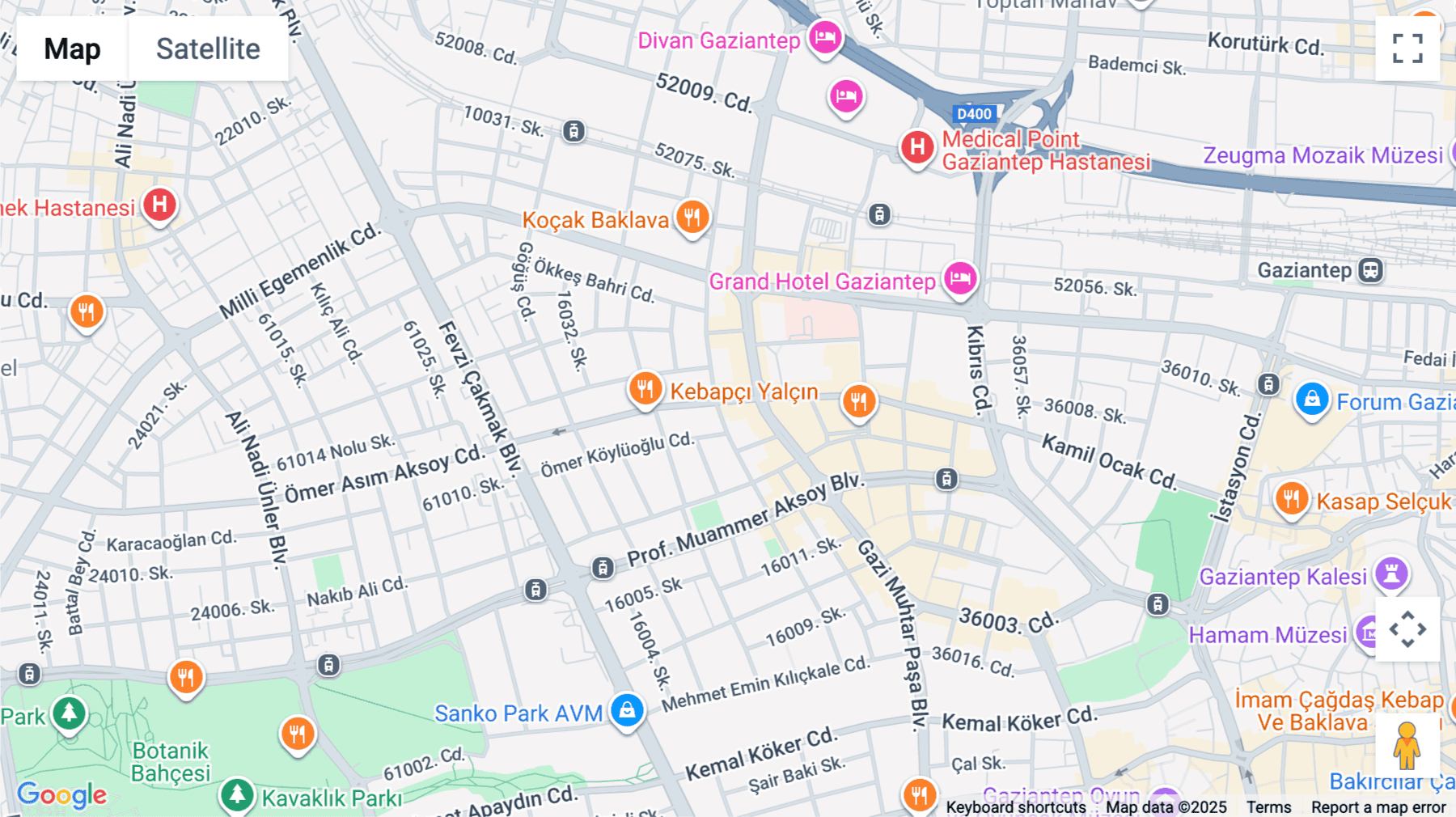Click for interative map of Degirmicem Ave. Ozgurluk Street No: 32, B Block, Floors: 2-3-4, Sehitkamil, Gaziantep
