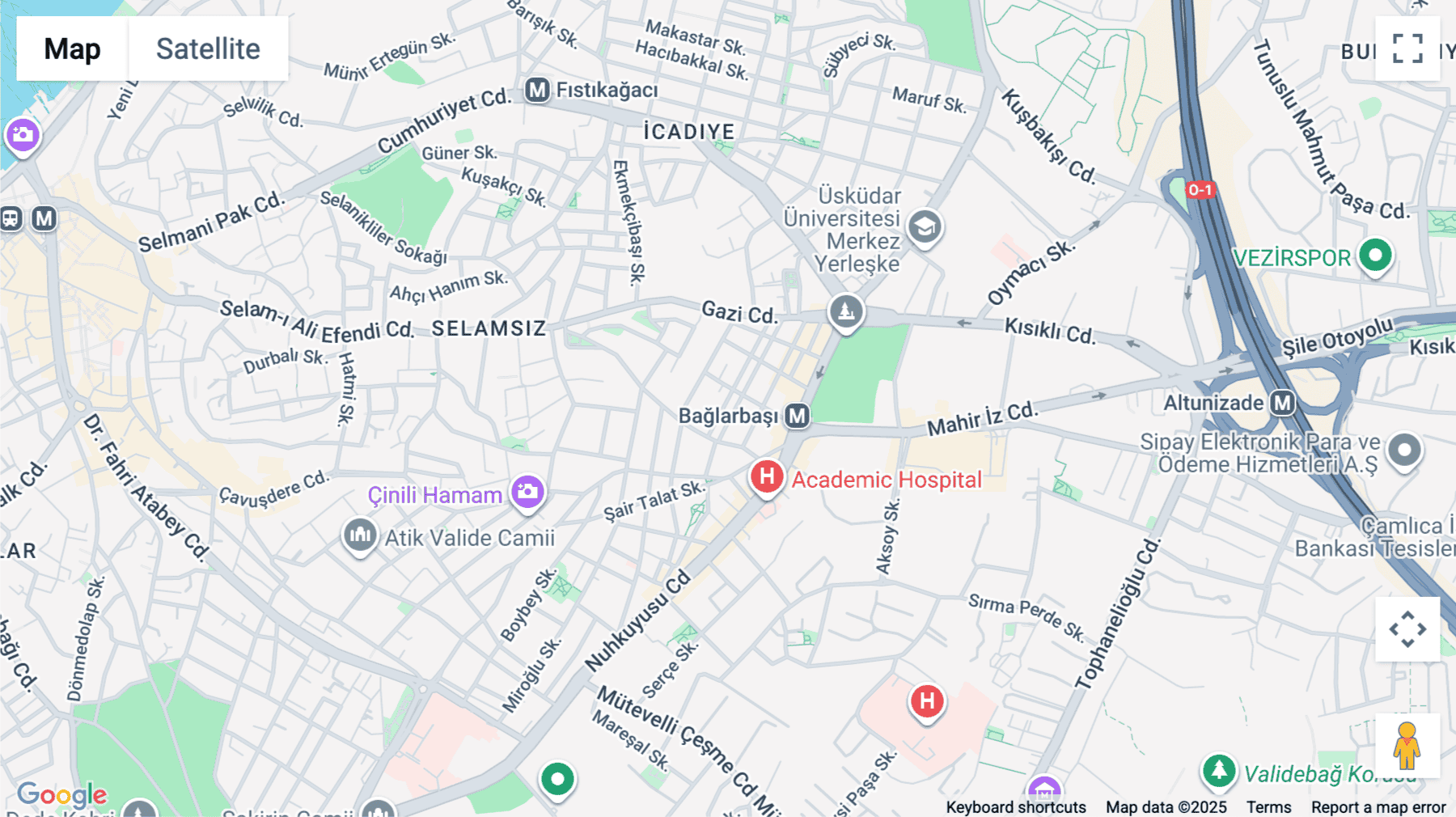 Click for interative map of Murat Reis Mahallesi, Selamet Sk. No: 9, 34664 Üsküdar/İstanbul, Kamara Altunizade Building, Istanbul