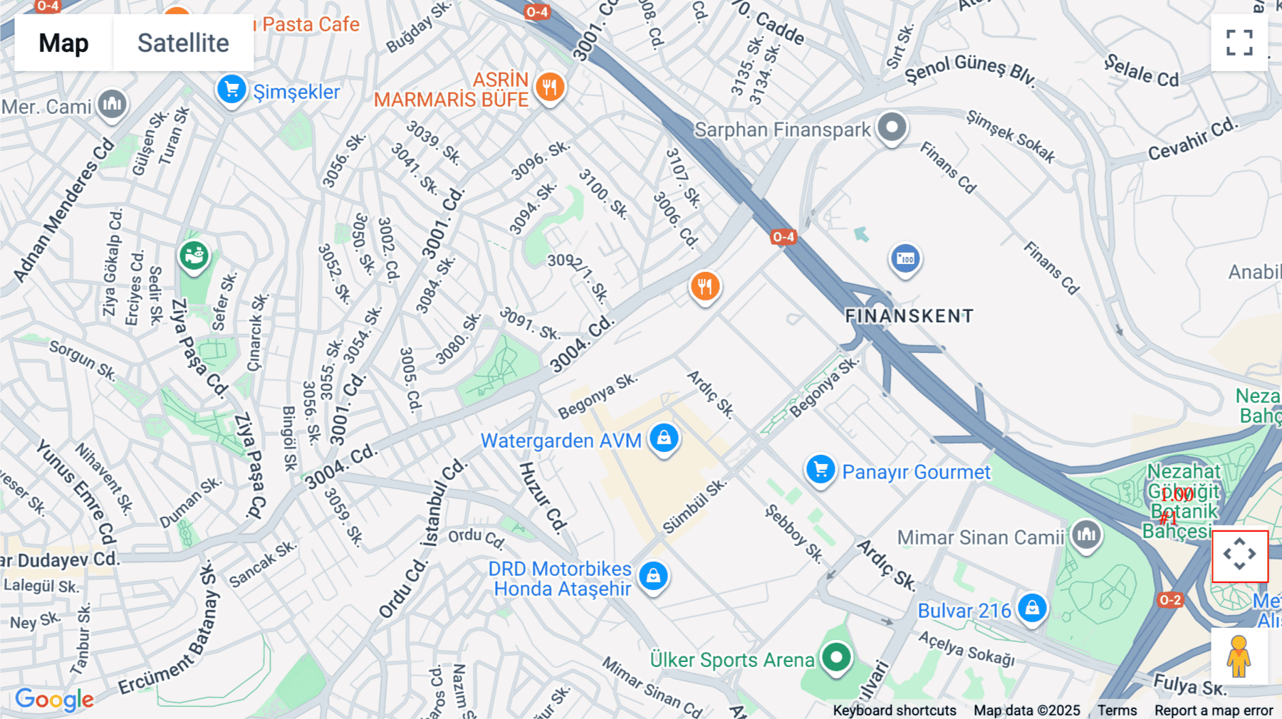 Click for interative map of Nida Kule Ataşehir, Barbaros Mahallesi, Begonya Sk, Istanbul, Istanbul